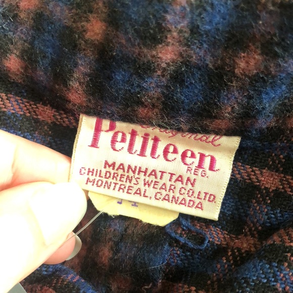 Vintage Wool blend plaid skirt - Picture 4 of 4